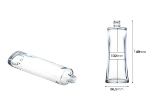 Οβάλ γυάλινη φιάλη αρωματοποιίας 100ml (18/415)-2