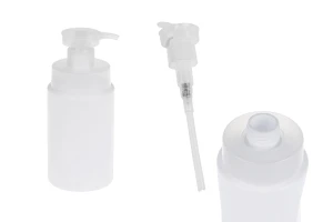 Shishe plastike (HDPE) e bardhë 300 ml me pompë sigurie-imazh_produkt