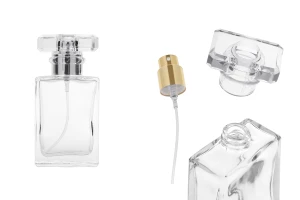 Shishe parfumi prej qelqi 30 ml transparente me sprej dhe kapak-imazh_produkt