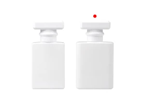 Flacone di profumo in vetro da 50 ml di colore bianco con spray e tappo-gruppo_immagini