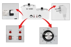 Διπλή λευκή μηχανή τήξης - υγροποίησης κεριού 2500/2500ml-εικόνα_σύνθεση