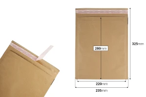 Enveloppe 235x280 mm avec doublure en papier renforcé et fermeture autocollante-2