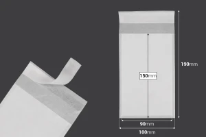 Χάρτινος φάκελος 100x150 mm με αυτοκόλλητο κλείσιμο - 100 τμχ-2