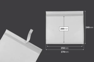 Χάρτινος φάκελος 270x200 mm με αυτοκόλλητο κλείσιμο - 100 τμχ-2