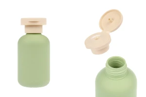 Πλαστικό μπουκάλι (HDPE) 100 ml με flip top καπάκι για σαμπουάν - αφρόλουτρο και λοσιόν-εικόνα_προϊοντική
