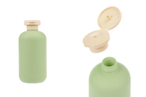 Πλαστικό μπουκάλι (HDPE) 300 ml με flip top καπάκι για σαμπουάν - αφρόλουτρο και λοσιόν-εικόνα_προϊοντική