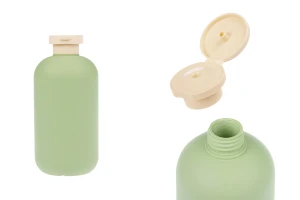 Πλαστικό μπουκάλι (HDPE) 500 ml με flip top καπάκι για σαμπουάν - αφρόλουτρο και λοσιόν-εικόνα_προϊοντική