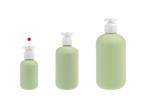 Πλαστικό μπουκάλι (HDPE) 100 ml με αντλία για σαμπουάν - αφρόλουτρο και λοσιόν-εικόνα_σύνθεση