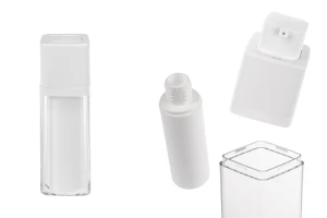 Ακρυλικό airless μπουκαλάκι 30 ml με λευκή αντλία -1