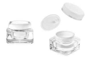 Luxus-Acrylglas 30 ml mit Deckel und Kunststoffdichtung-εικόνα_προϊοντική