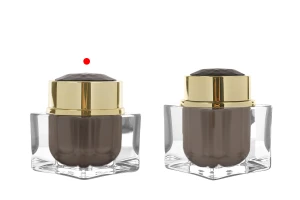 Pot acrylique de luxe de 30 ml avec couvercle et joint en plastique-5