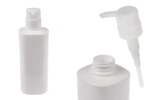 Flacone in PET da 500 ml di colore bianco con pompa (PP32)-1