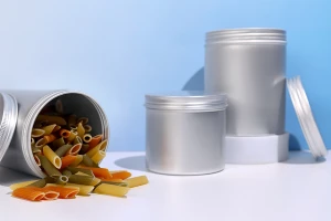 Κυλινδρικό μεταλλικό βάζο 350 ml με καπάκι-3