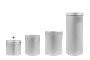 Pot cylindrique en métal 350 ml avec couvercle-5