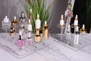 Ακρυλικό διάφανο σταντ προβολής προϊόντων 300x215x150mm (διάμετρος κάθε βάσης 65 mm) - 12 θέσεις-εικόνα_σύνθεση