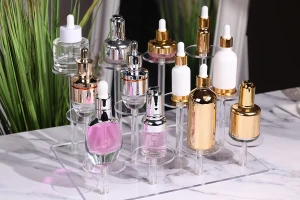 Ακρυλικό διάφανο σταντ προβολής προϊόντων 460x215x150 mm (διάμετρος κάθε βάσης 65 mm) - 16 θέσεις-εικόνα_σύνθεση