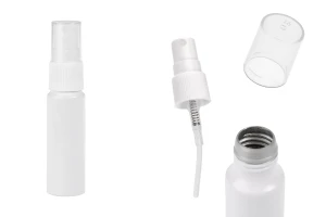 Λευκό μπουκαλάκι αλουμινίου 15 ml με λευκό πλαστικό σπρέι-εικόνα_προϊοντική