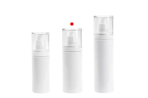 Flacon blanc en plastique (PET) de 150 ml avec vaporisateur et bouchon transparent-photo_groupe