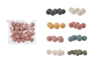 Lava stone diffuser 10 mm në ngjyra të ndryshme - 33 copë     -imazh_produkt