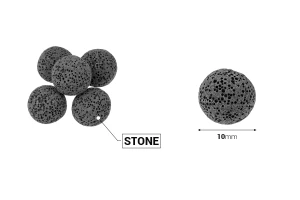 Lava stone diffuser 18 mm σε διάφορα χρώματα - 13 τμχ-εικόνα_διαστάσεις