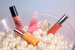 Kuti transparente akrilike për shkëlqyes buzësh 1.2 ml me kapak rozë dhe kullues - 12 copë-imazh_grup