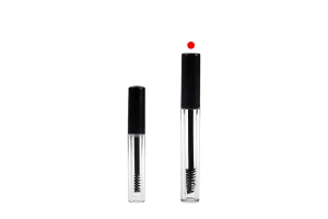 Flacone e pennello per mascara da 3 ml con tappo nero e scolapiatti - 12 pezzi-εικόνα_σύνθεση