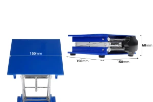 Verstellbare Labor-Hebeplattform 150x150 mm-bildabmessungen