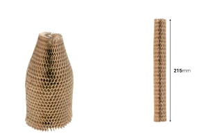 Mbrojtëse shishesh prej letre elastike në formë hualli bletësh, 215 mm e gjatë - 20 copë-imazh_dimensione