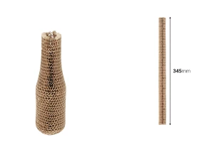 Elastic honeycomb paper bottle protection sleeve 345 mm length - 20 pcs-εικόνα_διαστάσεις