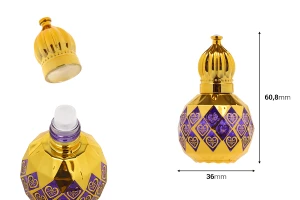 Flacone roll-on di profumo in stile arabo da 10 ml-dimensioni_immagine