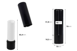 Θήκη για lip balm 4 ml - συσκευασία των 10 τεμαχίων-εικόνα_διαστάσεις