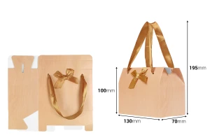 Τσάντα δώρου 130x70x100 mm με χερούλι και φιόγκο-εικόνα_διαστάσεις