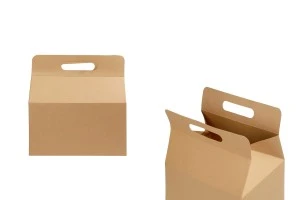 Κουτί συσκευασίας βαλιτσάκι 250x170x255 mm από χαρτί κραφτ και ενισχυμένο πάτο - 20 τμχ-εικόνα_προϊοντική