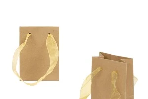 Τσάντα δώρου 80x50x110 χάρτινη, κραφτ με κορδόνι - 20 τμχ-εικόνα_προϊοντική