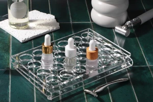 Stendë prej Plexiglass 165x120x28 me këmbë silikoni - 24 vende (vrimat 25 mm)-imazh_grup