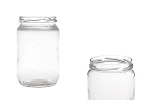 Glass round jar 720ml (for 1 kg honey) - 50 pcs-produktbild