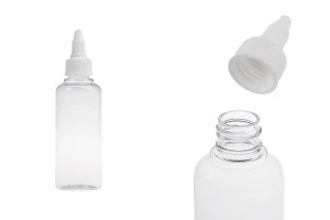 Μπουκαλάκι PET 100 ml διάφανο με λευκό twist up καπάκι unicorn - 50 τμχ-εικόνα_προϊοντική