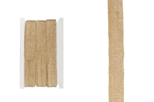 Decorative grosgrain gold woven hessian trim, 23 mm wide (one piece is 10 meters long)-image_product
