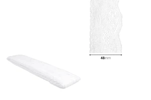 Spitze weiches Nylon Breite 48 mm - 10 Meter je-εικόνα_διαστάσεις