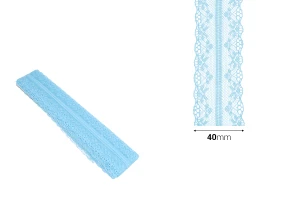 Dentelle double en polyester de 40 mm de large - 10 mètres/pièce-photo_dimensions