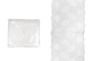 Soft nylon stretch lace trim, width 225 mm - length 10 meters each piece-image_product