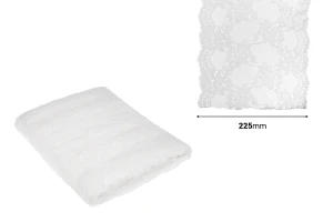 Soft nylon stretch lace trim, width 225 mm - length 10 meters each piece-image_dimensions