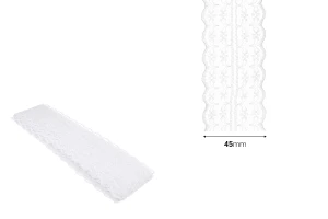 Dantellë poliesteri dopio me gjerësi 45 mm - copë me 10 m       -imazh_dimensione
