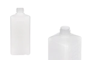 Μπουκάλι πλαστικό 500 ml τετράγωνο, ημιδιάφανο (PP28) -εικόνα_προϊοντική
