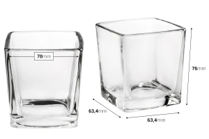 Square tealight glass holder in size 70x76 mm-image_dimensions