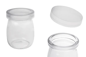 Barattolo rotondo da 100 ml con tappo in plastica-1