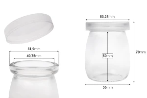 Barattolo rotondo da 100 ml con tappo in plastica-2