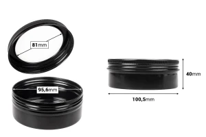 Βάζο αλουμινίου 250 ml με παράθυρο στο καπάκι - 12 τμχ-εικόνα_διαστάσεις