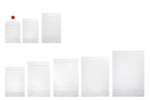 Σακουλάκια τύπου Doy Pack 90x30x130 mm διάφανα με κλείσιμο zip και δυνατότητα σφράγισης με θερμοκόλληση - 100 τμχ-εικόνα_σύνθεση