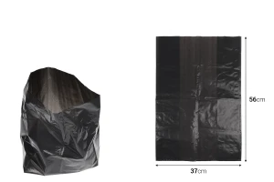 Qese plastike mbeturinash 37x56 cm me rezistencë të lartë në ngjyrë të zezë - 10 copë-imazh_dimensione